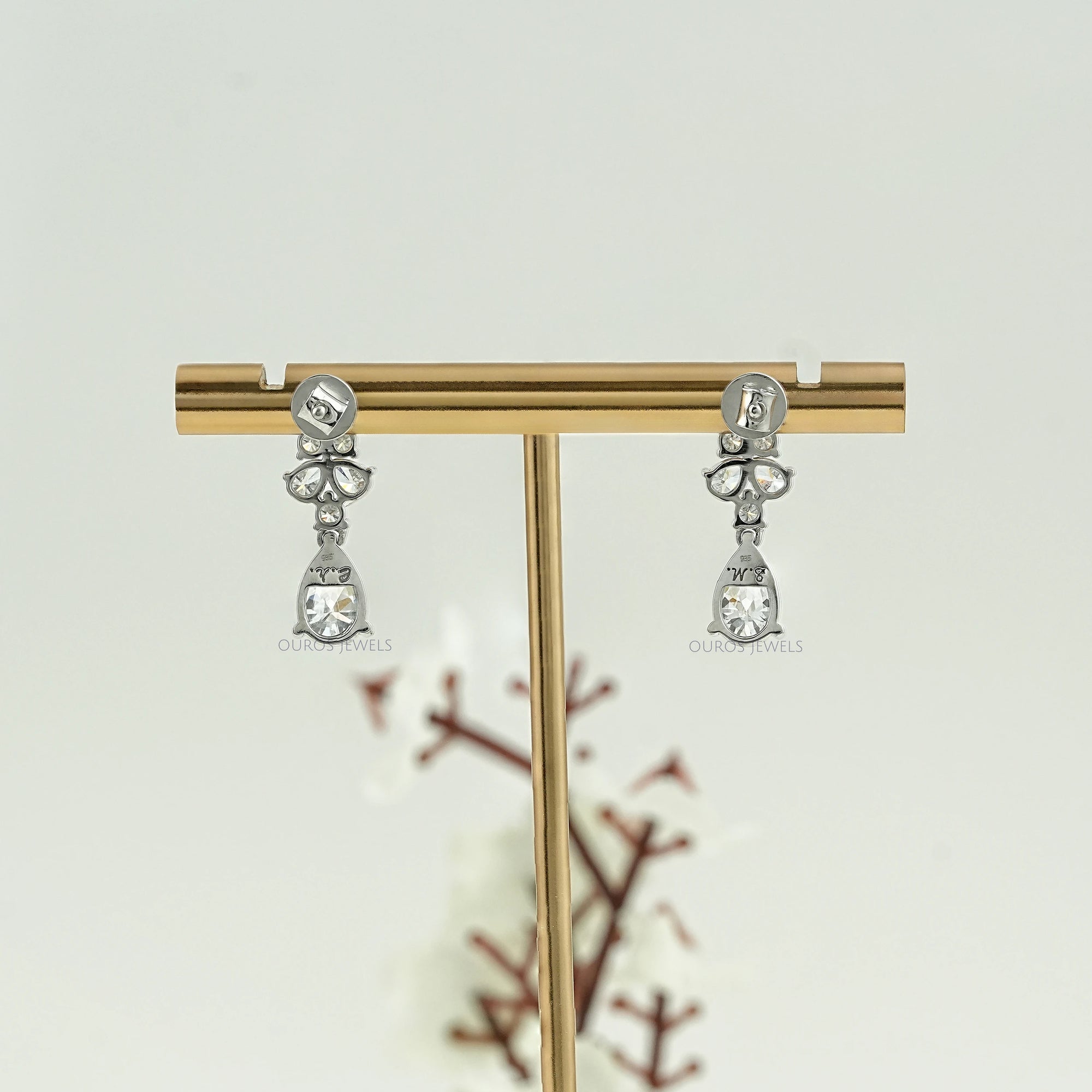Pear Lab Grown Diamond Drop Earrings Earrings