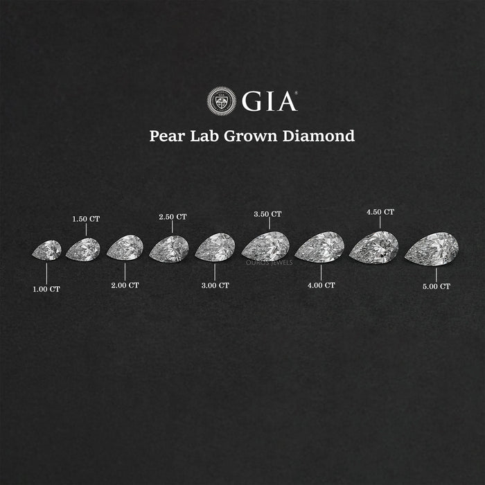 IGI Certified Pear Shapd Lab Grown Diamond