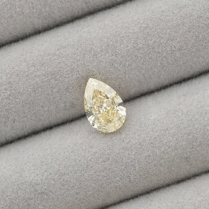 2.15 Carat Yellow Pear Cut Lab Diamond