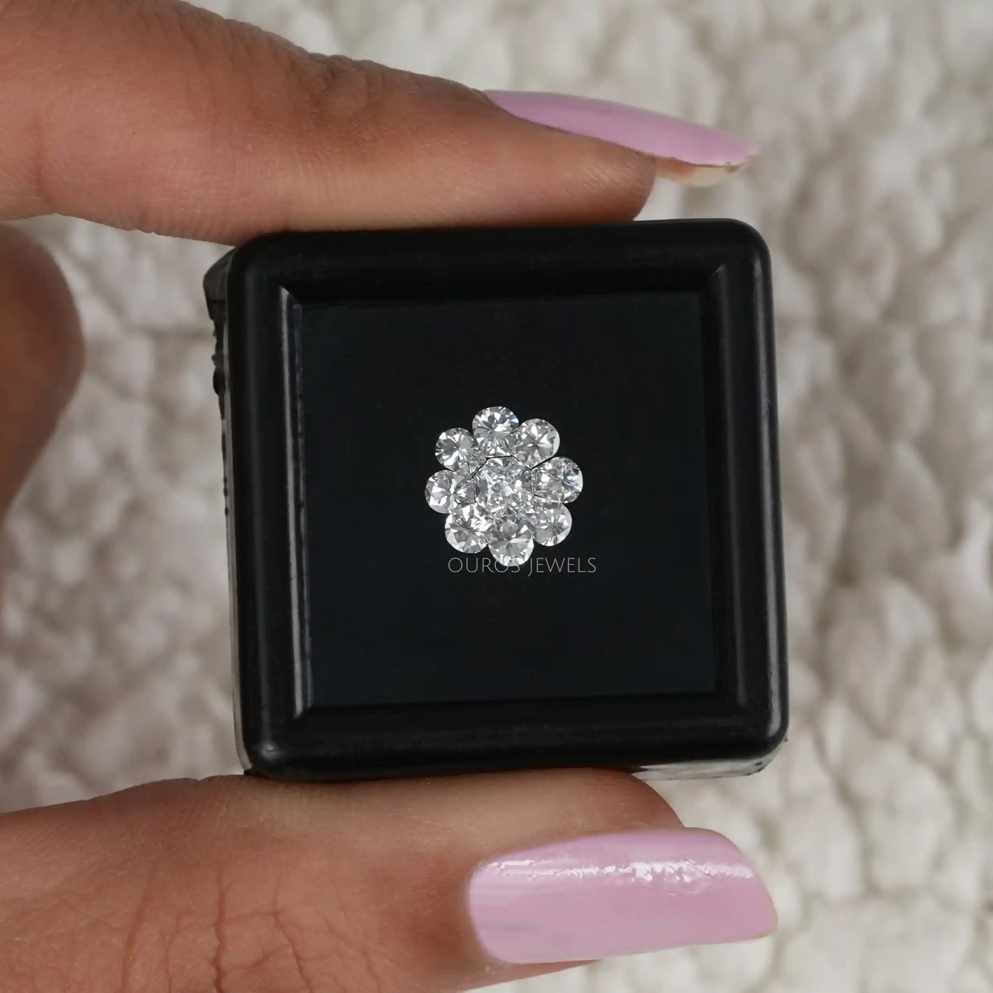 Round Pie Cut Lab Grown Diamond Loose