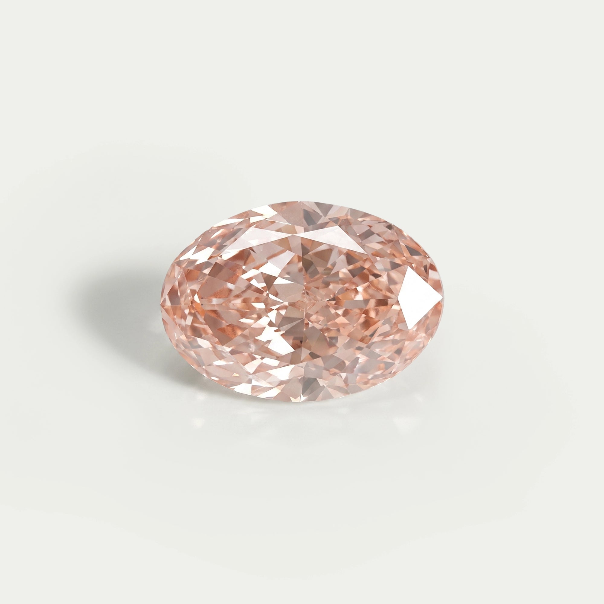 Pink Brilliant Oval Cut Lab Diamond
