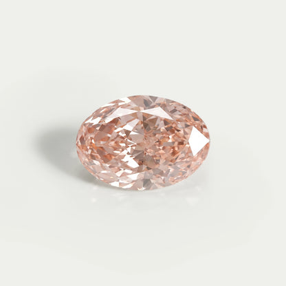 Pink Brilliant Oval Cut Lab Diamond