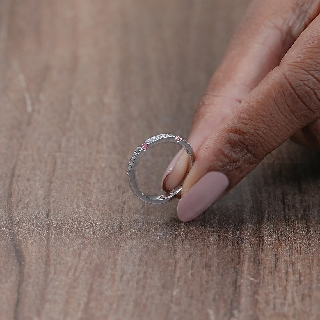 Round Cut Lab Diamond Stacking Band Rings