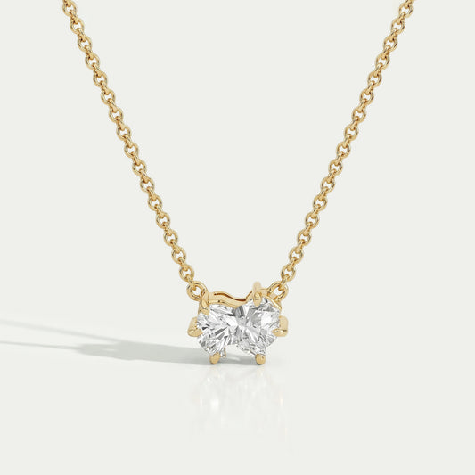 Antique Pomeranian Diamond Bezel Set Solitaire Pendant