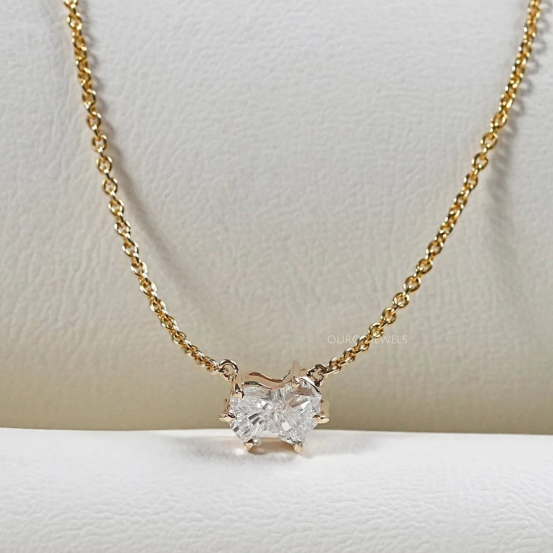 Antique Pomeranian Diamond Bezel Set Solitaire Pendant