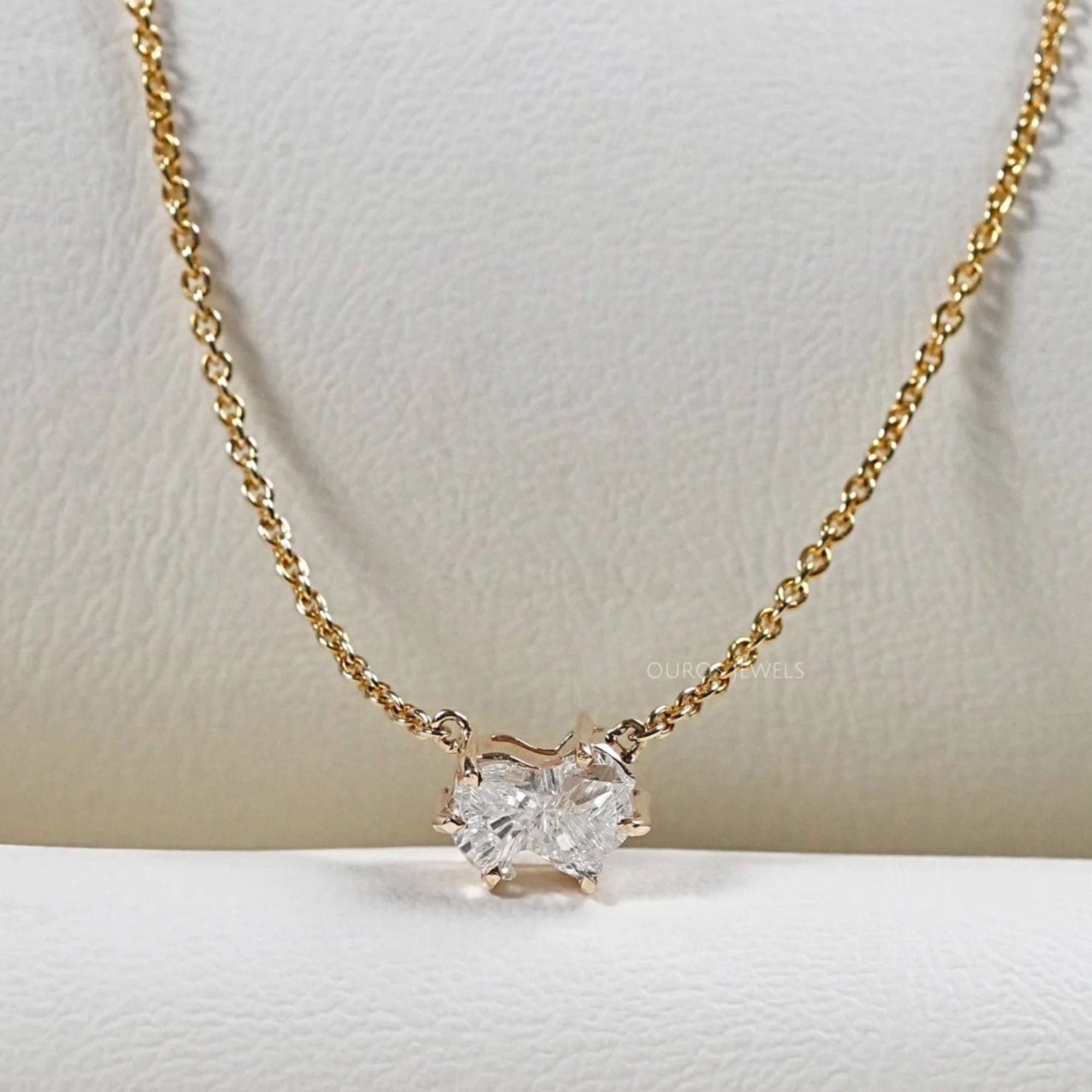 Antique Pomeranian Diamond Bezel Set Solitaire Pendant