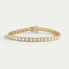 Princess Cut Lab Grown Diamond Tennis Bracelet 