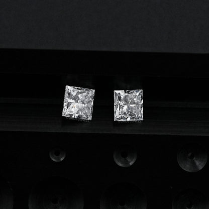 Princess Cut Lab Grown Diamond Pair Loose