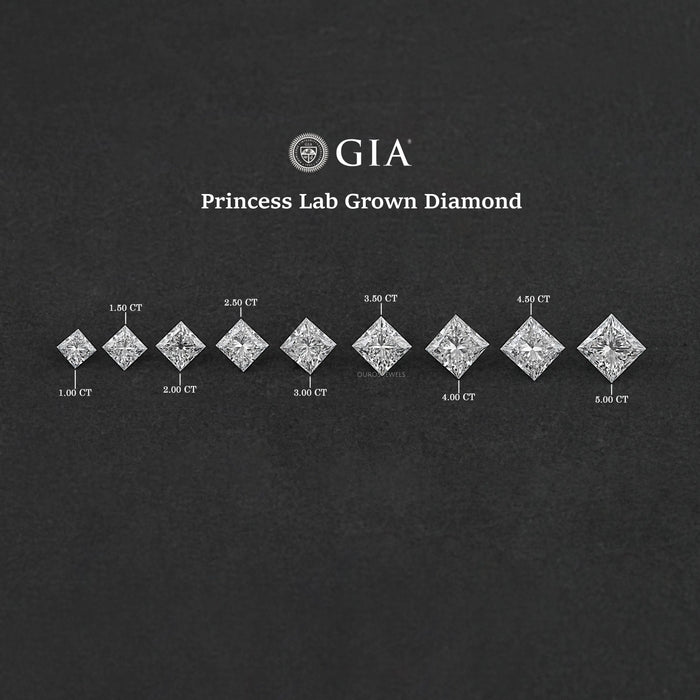 Princess Cut Lab Made Loose Diamond