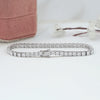 Princess Cut Lab Grown Diamond Tennis Bracelet 