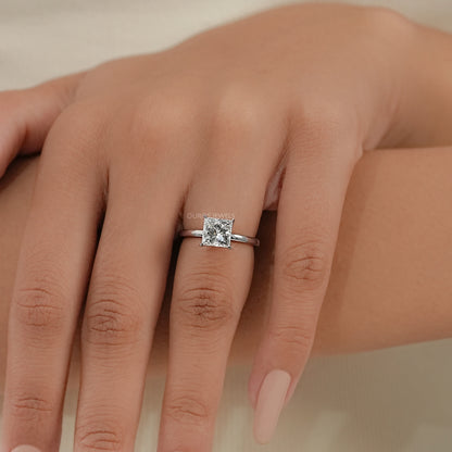 Princess Lab Grown Diamond Tulip Ring Ring
