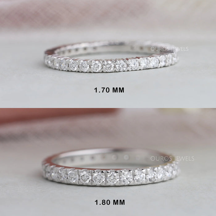 1.80 MM Round Lab Grown Diamond Eternity Wedding Band