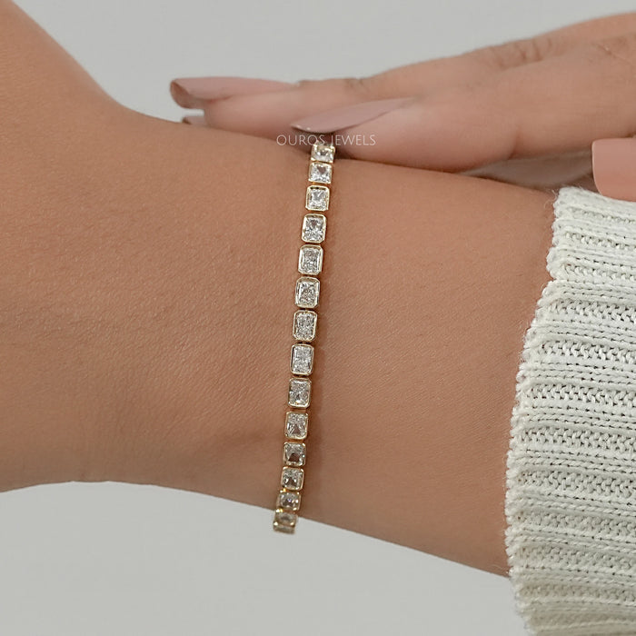 East West Radiant Lab Diamond Tennis Bracelet 