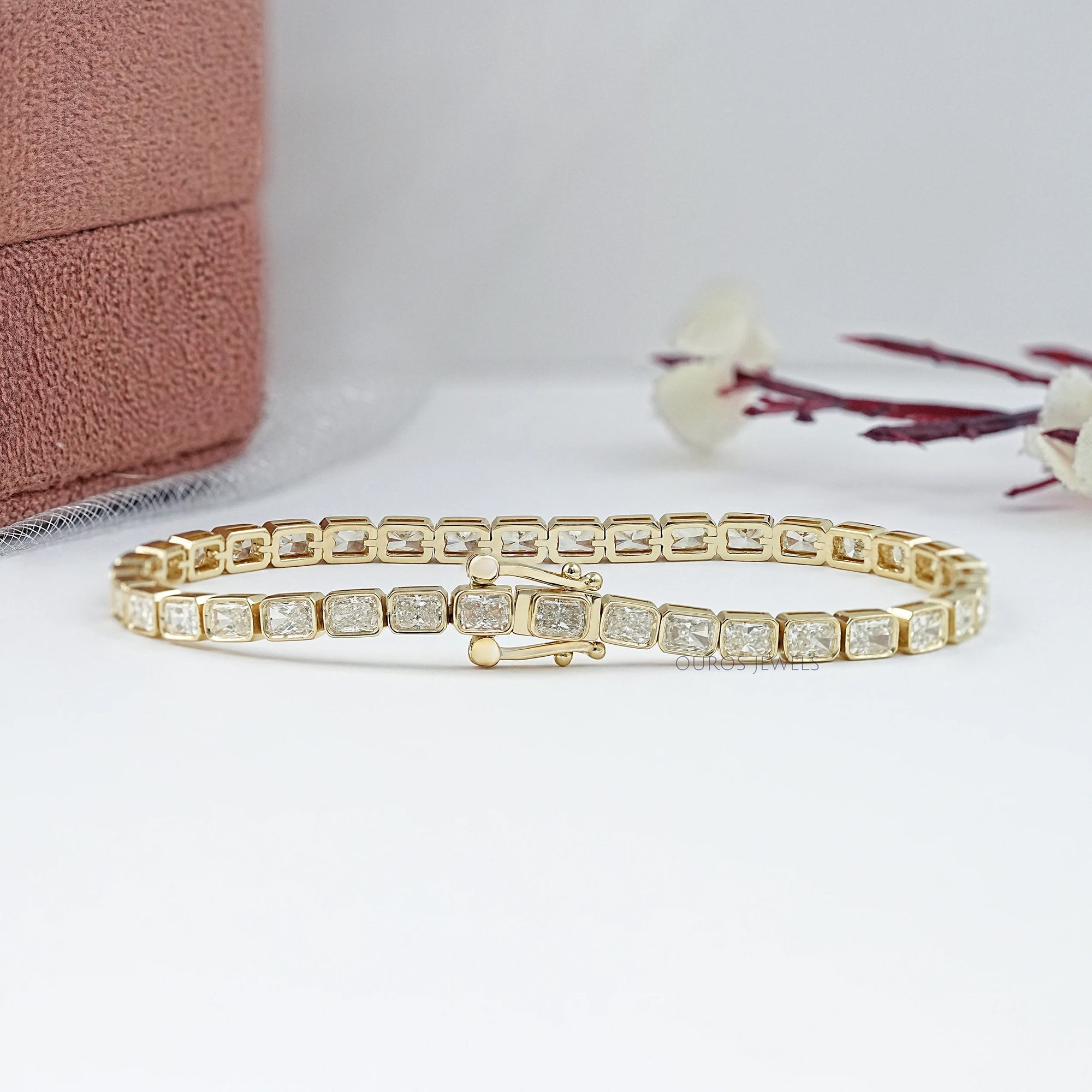 East West Radiant Lab Diamond Tennis Bracelet Bracelet