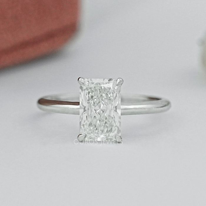 2 Carat Radiant Solitaire Diamond Engagement Ring