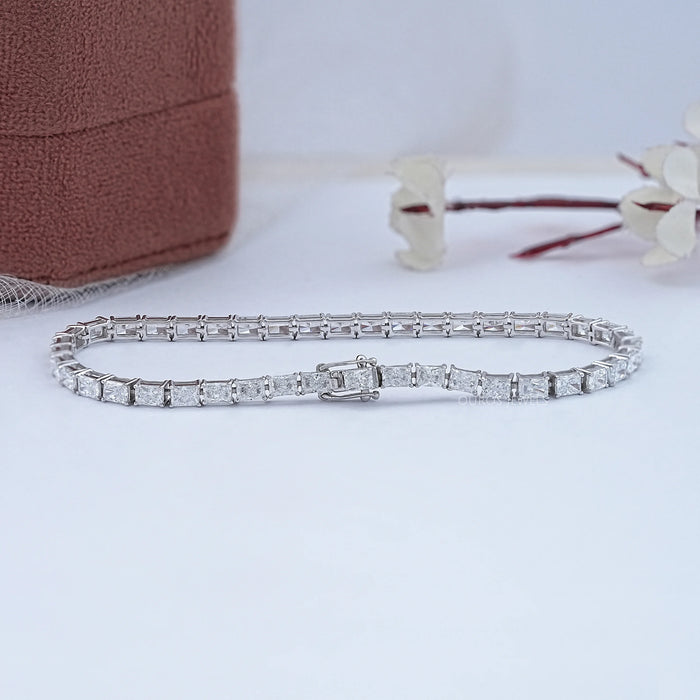 East West Radiant Lab Diamond Tennis Bracelet 