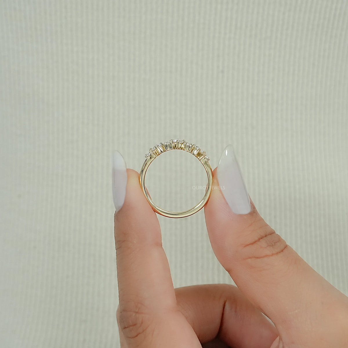 Toi Et Moi Pear Lab Grown Diamond Bypass Engagement Ring