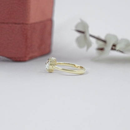 Toi Et Moi Pear Lab Grown Diamond Bypass Engagement Ring