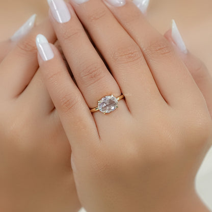 Toi Et Moi Pear Lab Grown Diamond Bypass Engagement Ring