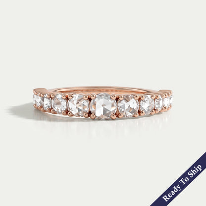 East West Radiant Cut Lab Grown Diamond Bezel Eternity Ring