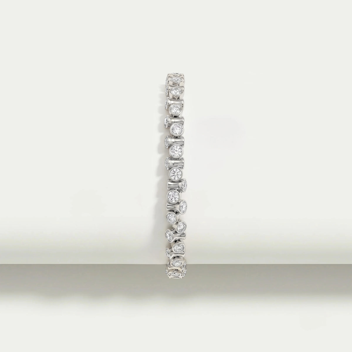 Round Brilliant Lab Diamond Tennis Bracelet