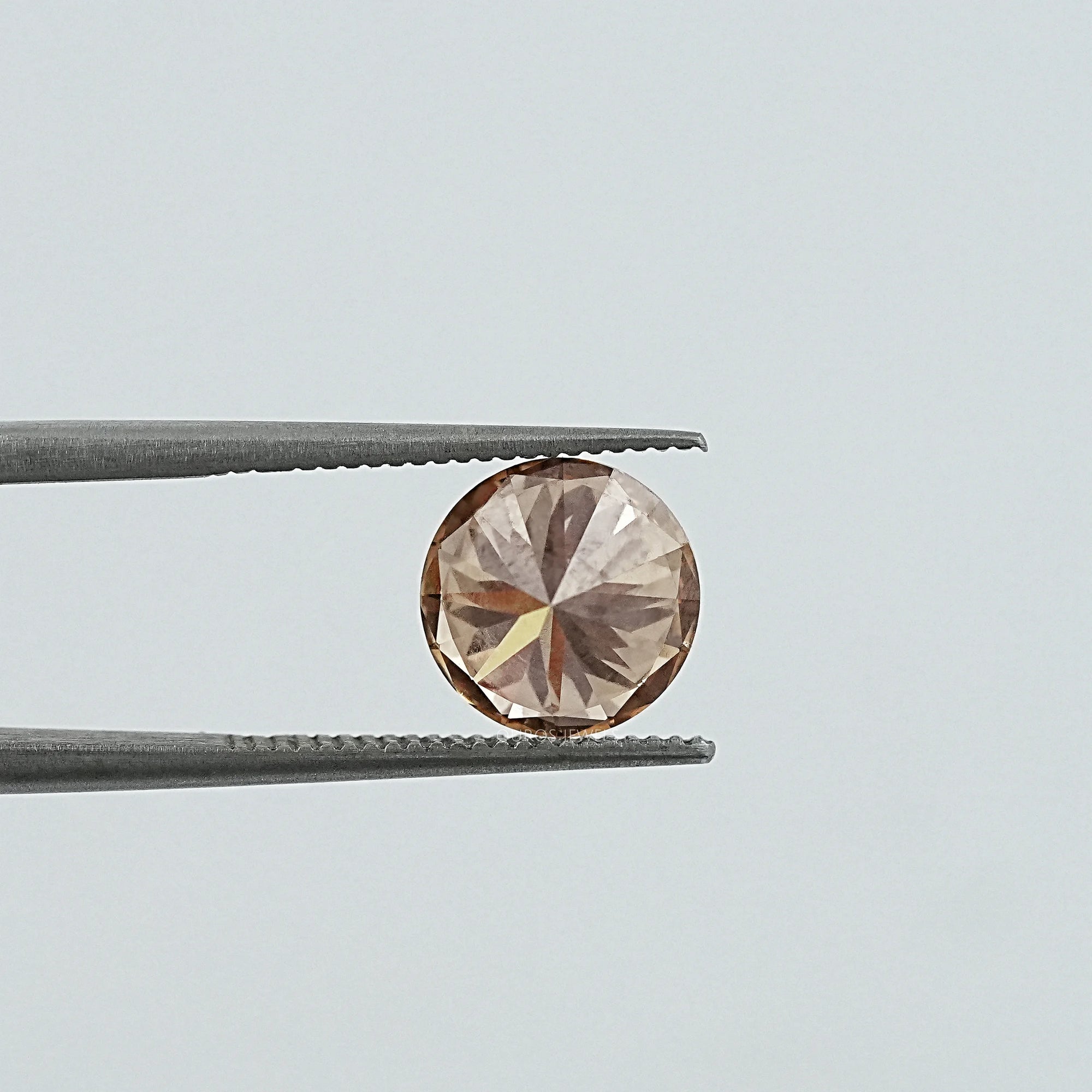 Round Cut Brown Lab Grown Diamond Loose