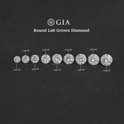 Certified Round Cut Lab Grown Loose Diamond GIA Certified Diamond Loose