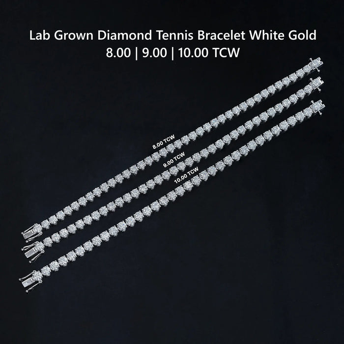 Classic Round Lab Diamond Line Bracelet