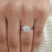 igi certified round lab diamond solitaire engagement ring in finger