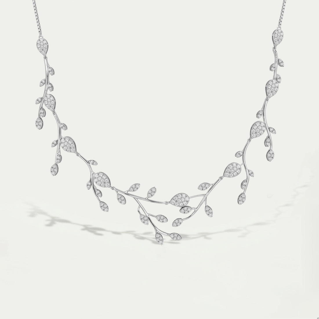 Round Diamond Bridal Necklace