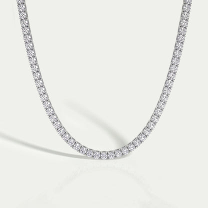 Round Cut Lab Diamond Tennis Necklace - 4.50 MM Necklaces