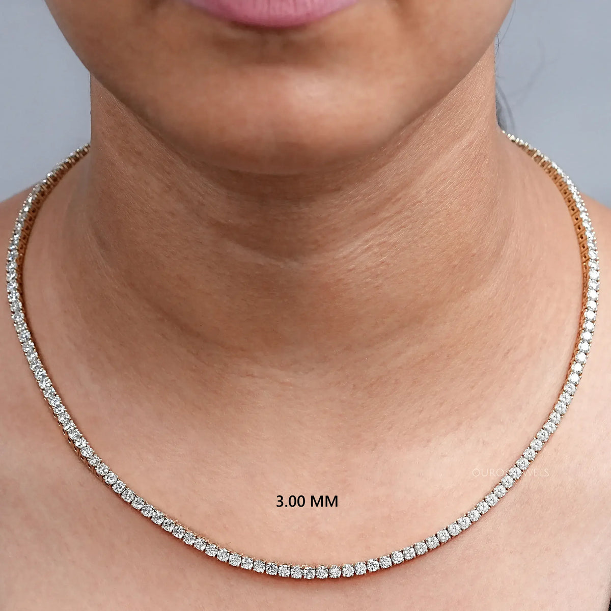 Round Cut Lab Grown Diamond Stunning Necklace Necklaces