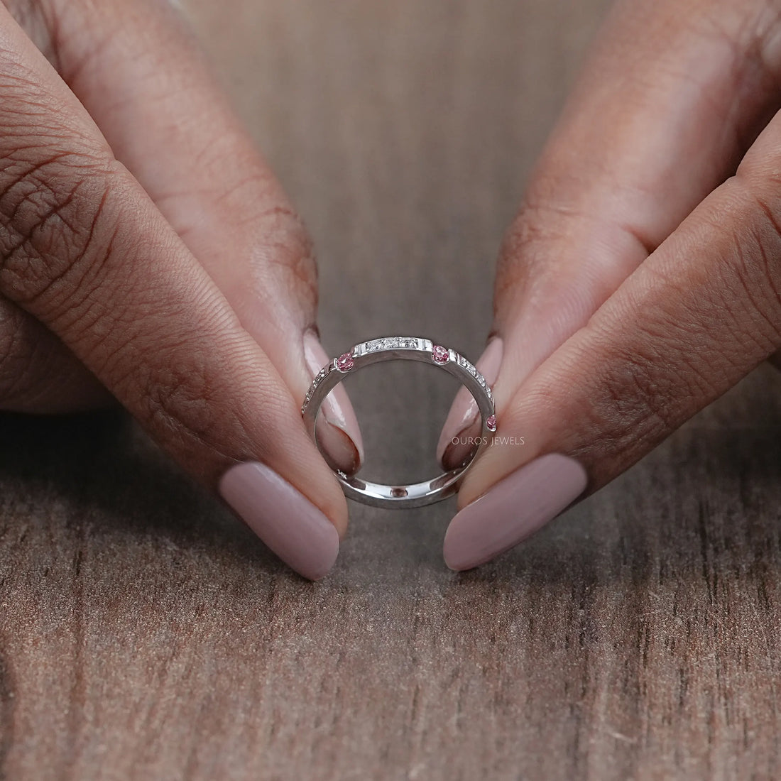 Round Cut Lab Diamond Stacking Band Rings