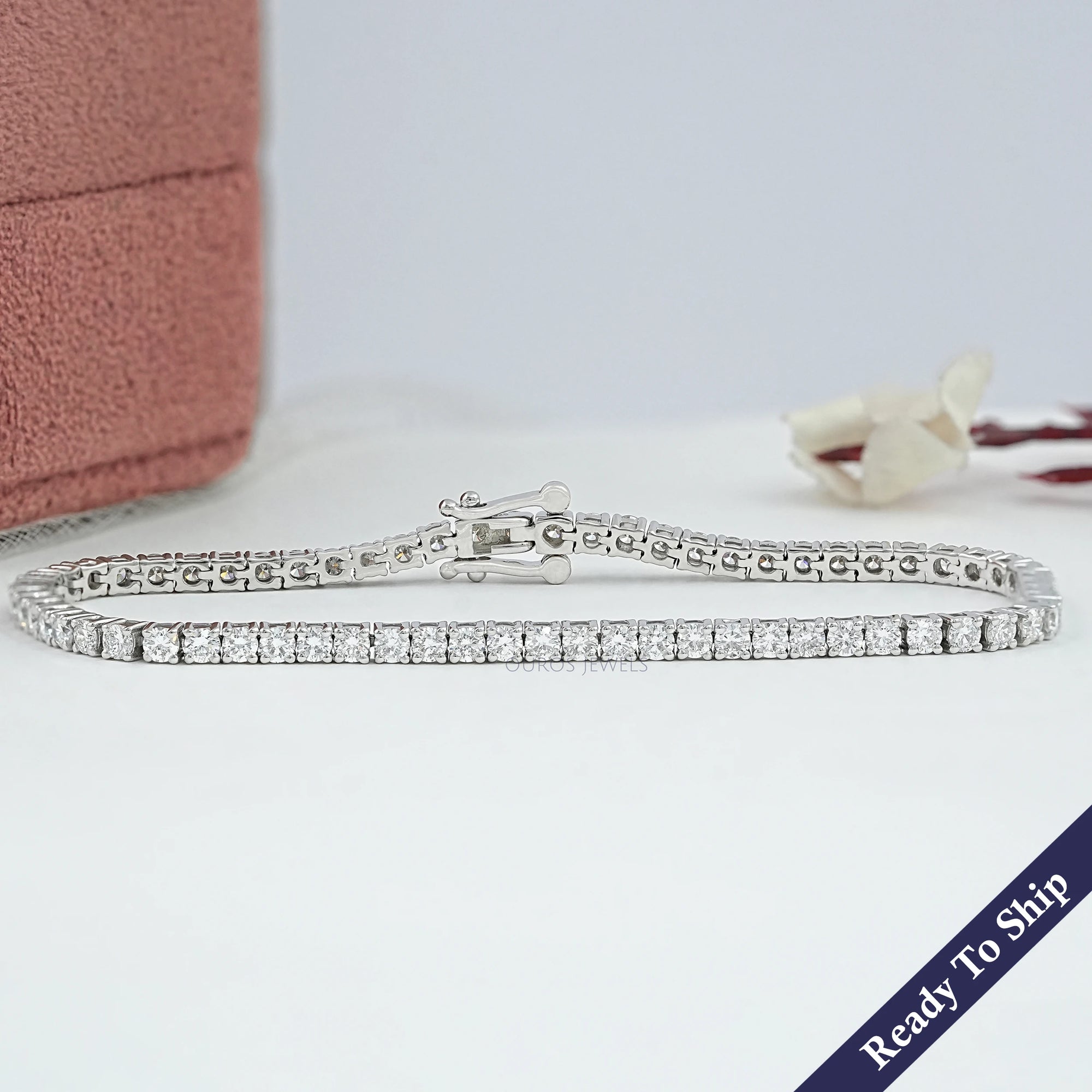 Round Cut Lab Diamond Tennis Bracelet