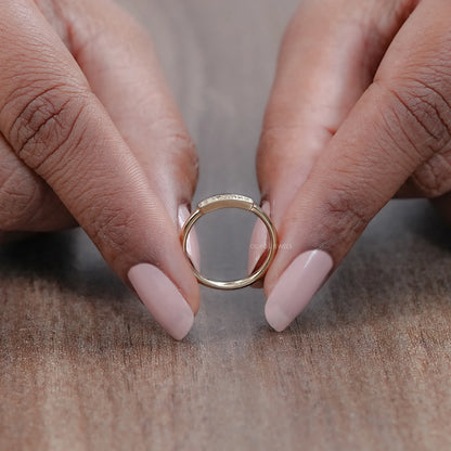 Round Lab Diamond Dainty Wedding Ring Rings