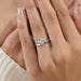 Round Cut Solitaire Wave Diamond Ring Ring
