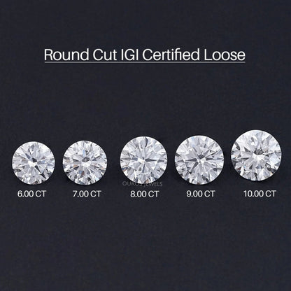 Certified Round Cut Lab Grown Loose Diamond Loose