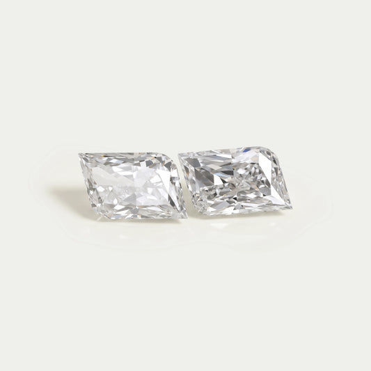 Rounded Modified Kite Shape Lab Diamond Pair Loose