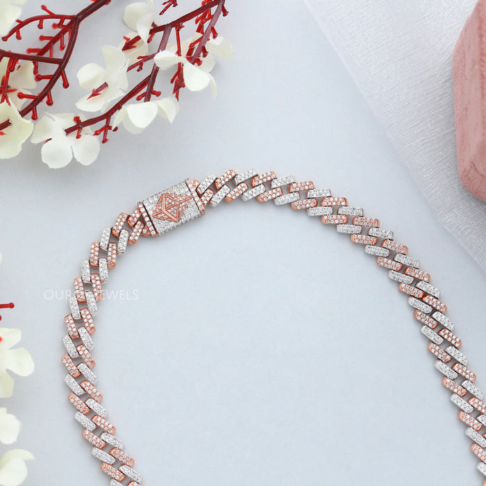 Two Tone Round Miami Cuban Chain