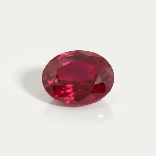 Ruby Oval Cut Gemstone Loose