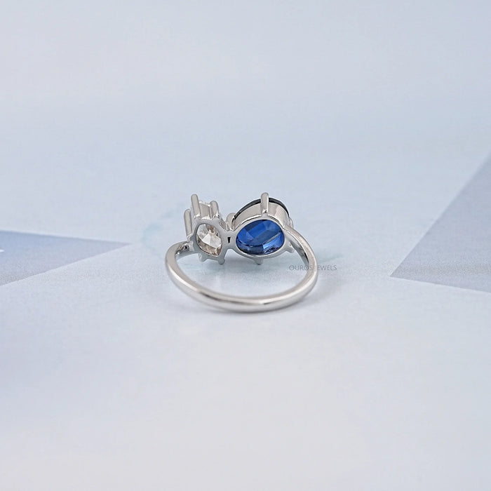 Sapphire Oval And Marquise Diamond Toi Et Moi Ring