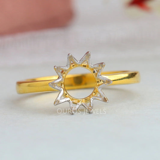Semi Mount Solitaire Setting Ring