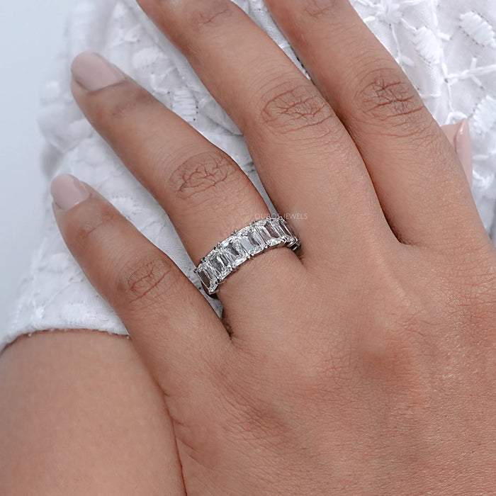 7 Stone Criss Cut Wedding Band