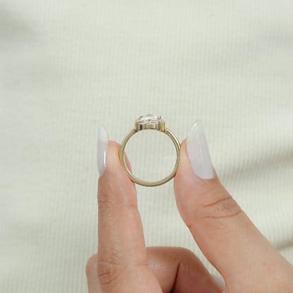 Toi Et Moi Pear Lab Grown Diamond Bypass Engagement Ring