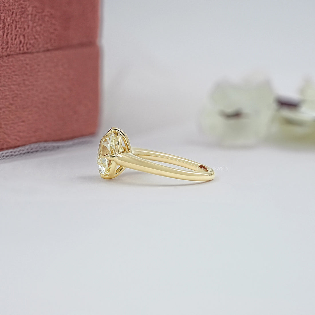 Square Old Mine Cushion Cut Engagement Ring Ring