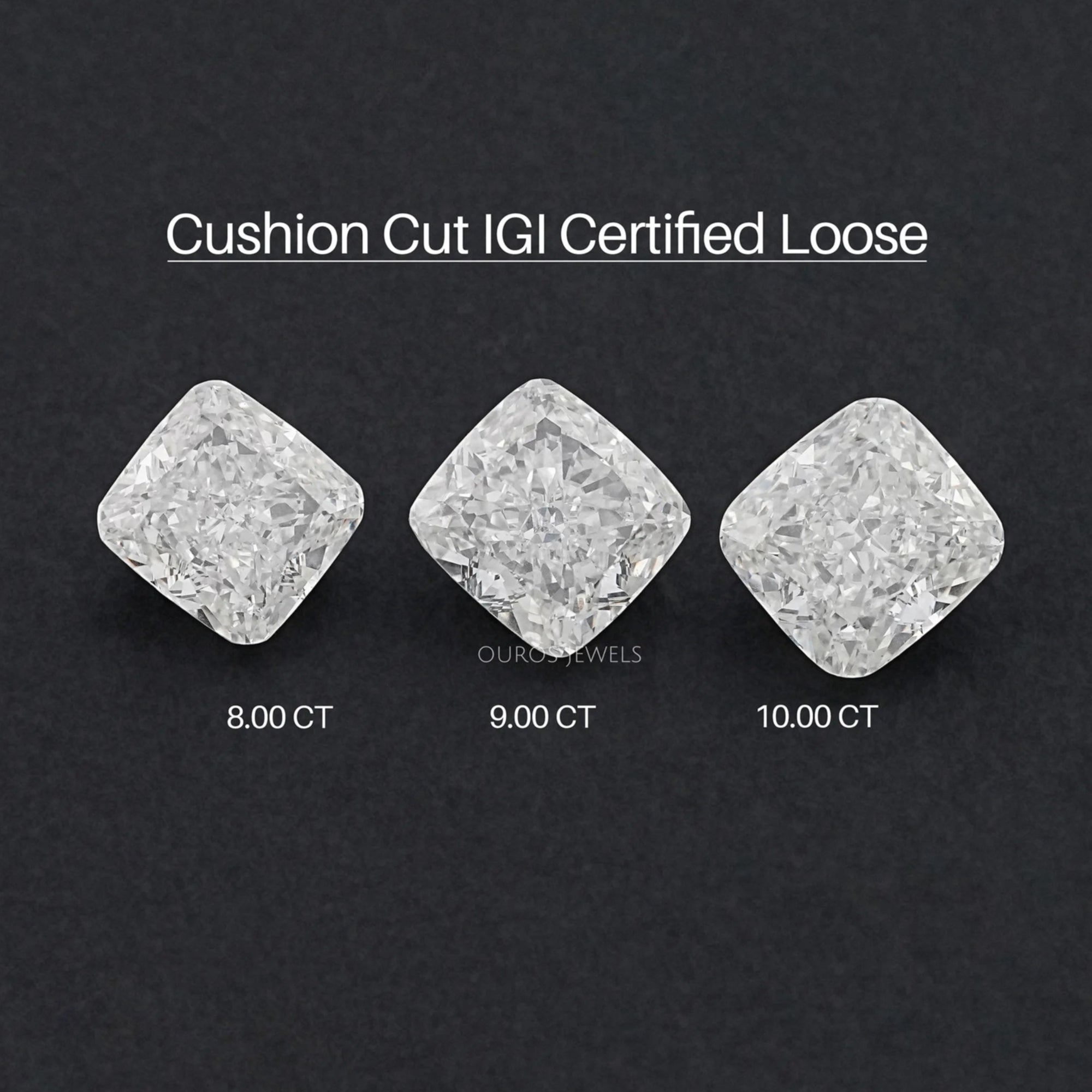 Certified Cushion Cut Lab Grown Diamond