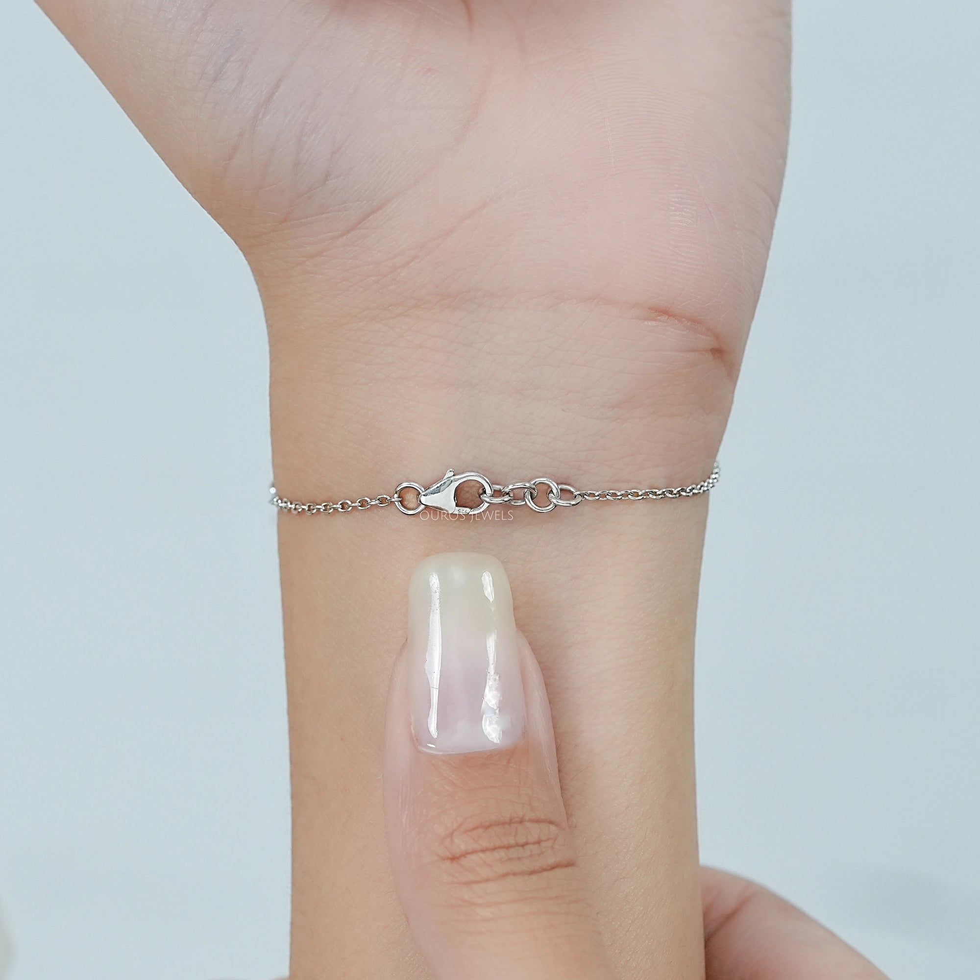 Cushion Cut Lab Grown Gemstone Bracelet