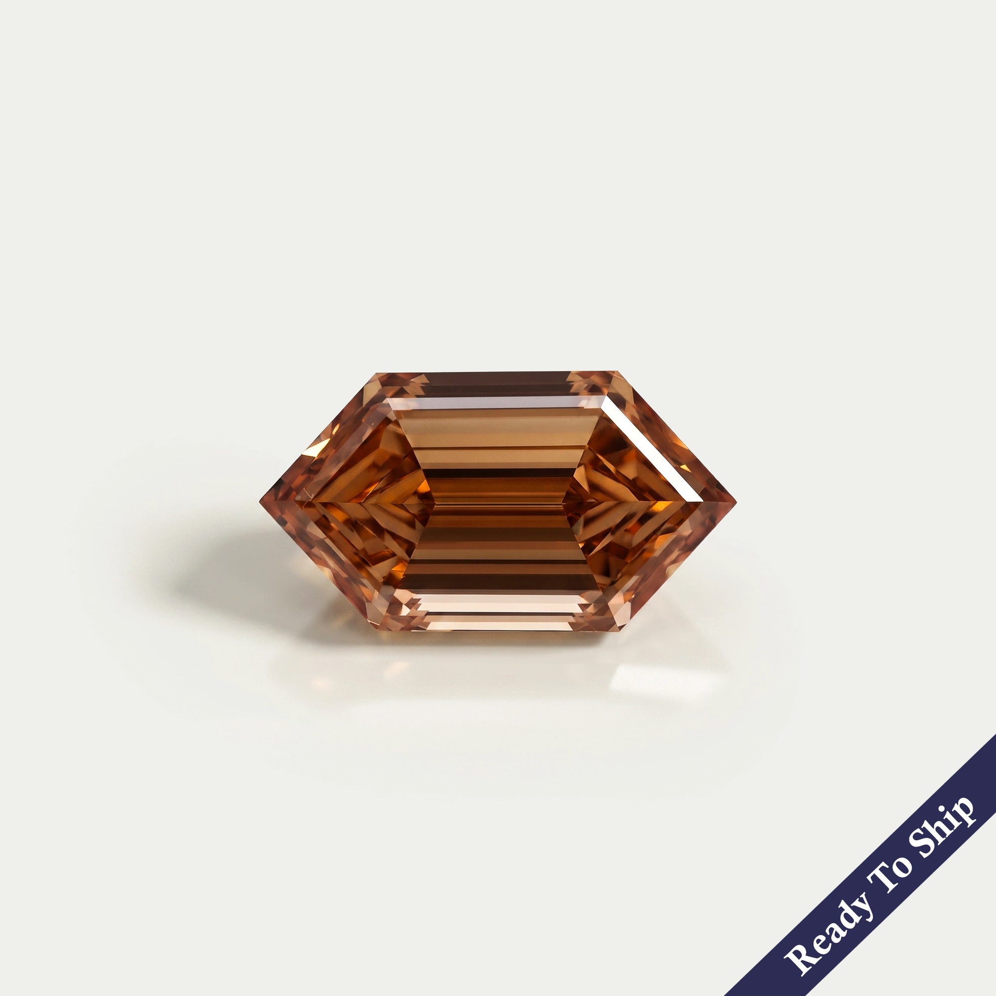 1.56 CT Champagne Step Cut Dutch Marquise Diamond Loose