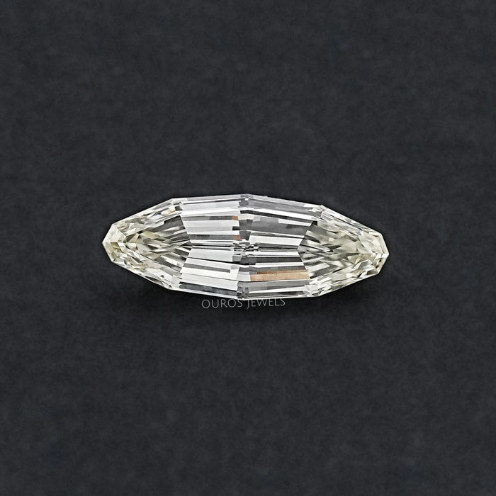 Moval Shape Lab Grown Diamond With Step Cut 