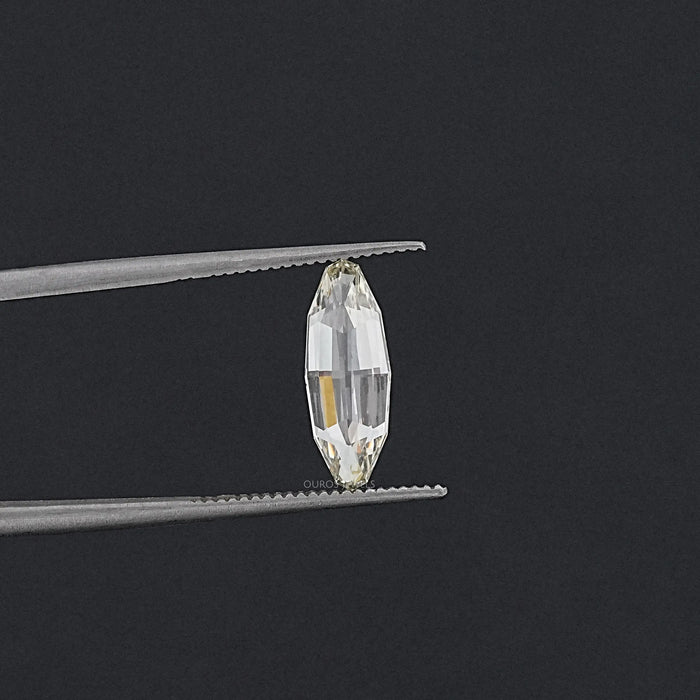 Moval Shape Lab Grown Diamond With Step Cut 